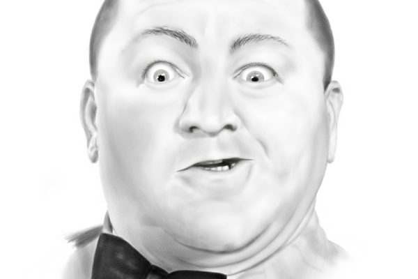 Curly Howard Drawing no bkgnd